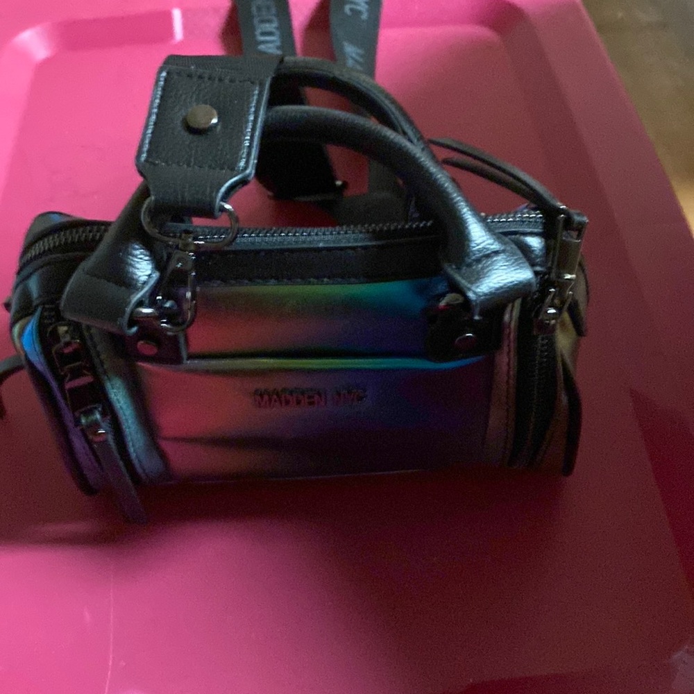Oil slick Steve Madden purse